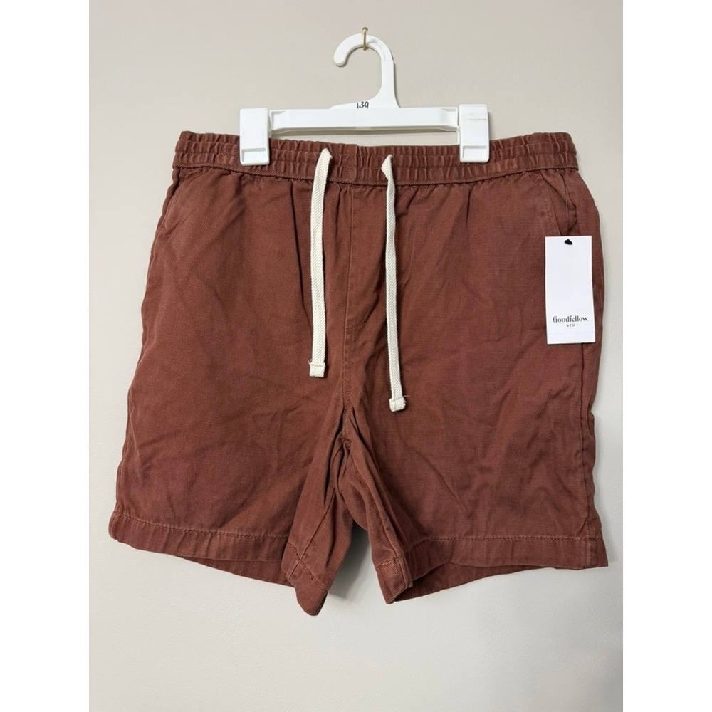 Goodfellow & Co Pull-On Shorts Mens Medium Brown 7" Inseam Vintage NWT